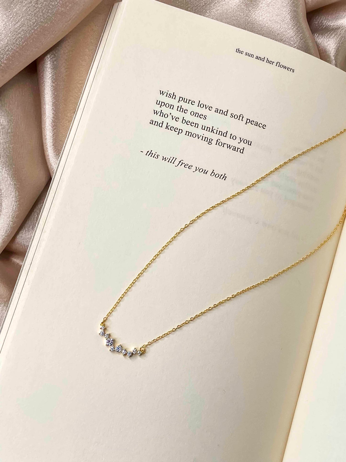 Handcrafted 925 sterling silver gold plated pave zircon pendant necklaces.