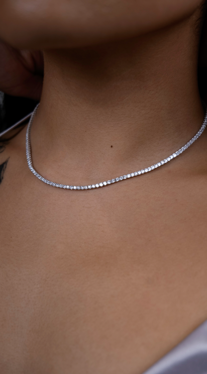 925 Sterling Silver Tennis Necklace | TIA By Tia Hayek 925 Sterling Silver Tennis Necklace | TIA By Tia Hayek